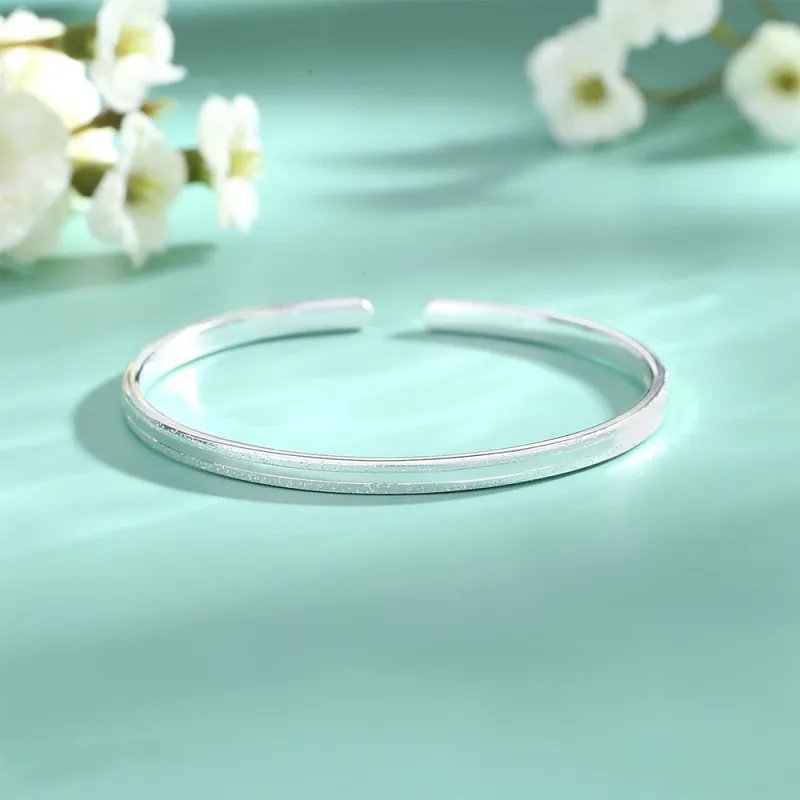 7℃ 999 Fine Silver Bangles Unisex-4