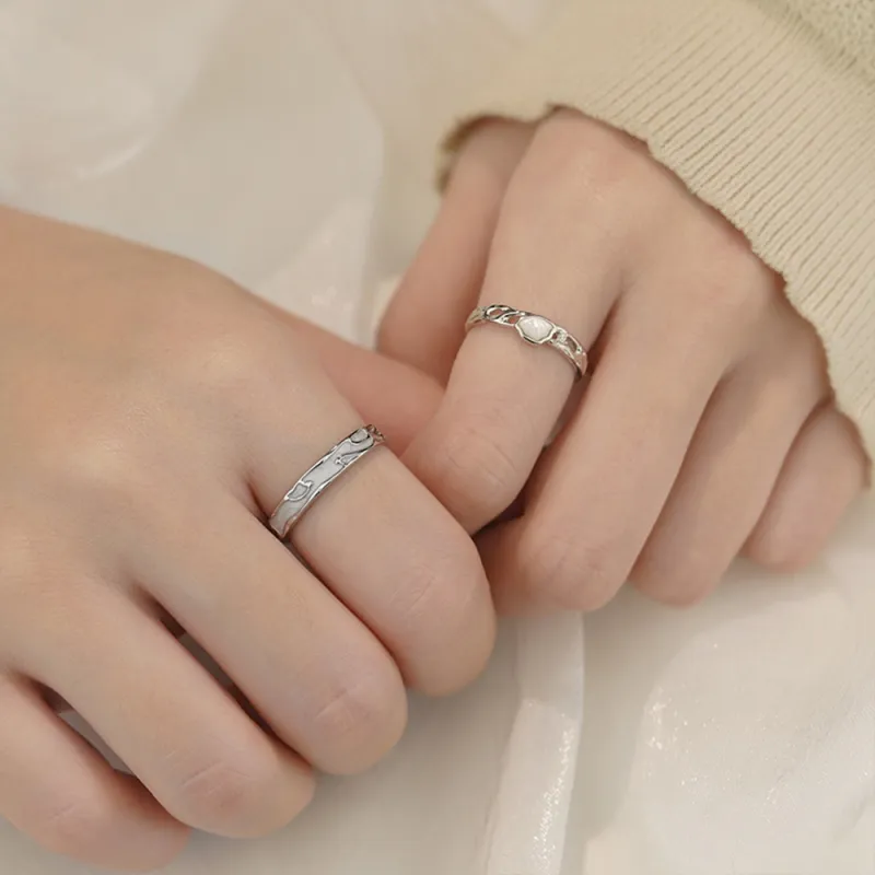 7℃ Sterling Silver Rings Unisex-1