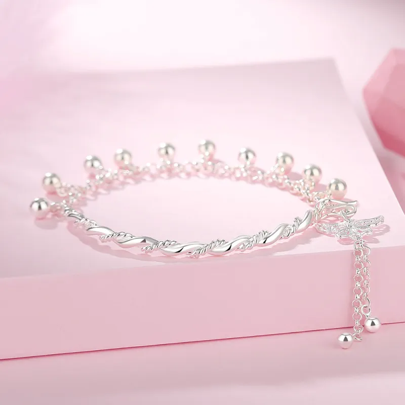 7℃ Sterling Silver Bangles Unisex-5