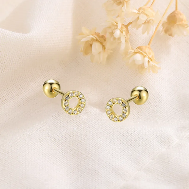 7℃ S925 Silver Stud Earrings Unisex-5
