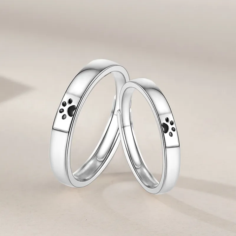7℃ 999 Fine Silver Sterling Silver Rings Unisex-5