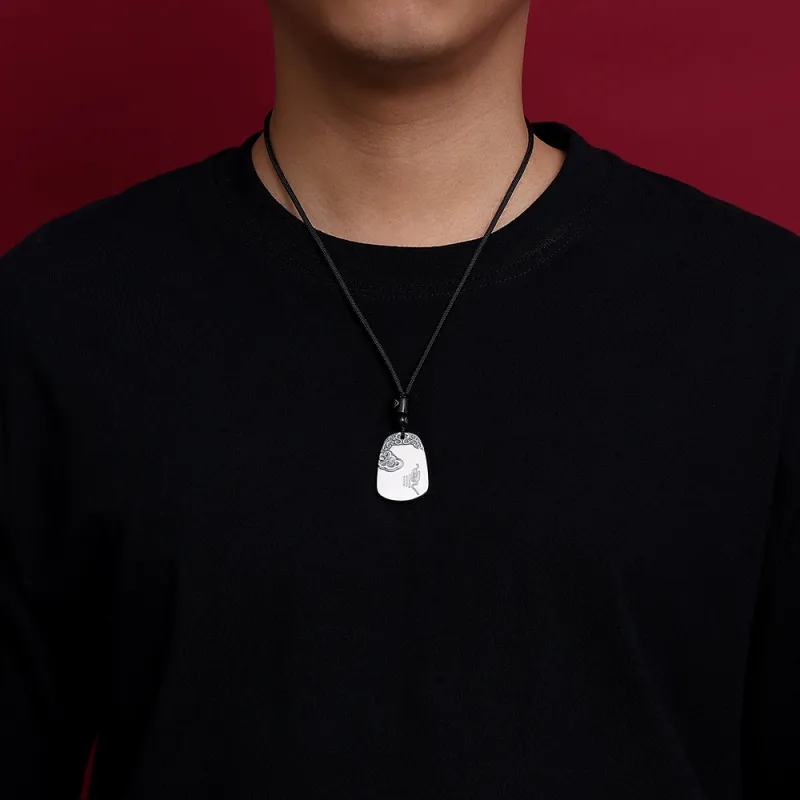 7℃ 999 Fine Silver Sterling Silver Necklaces Unisex-2
