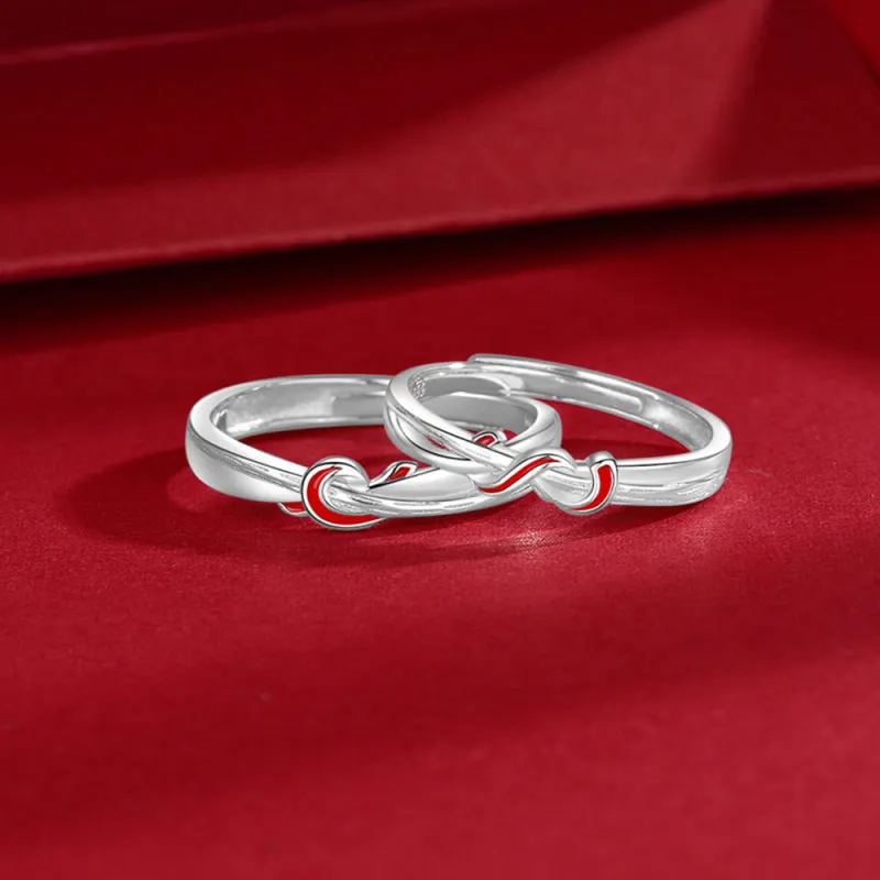 7℃ 999 Fine Silver Rings Unisex-5
