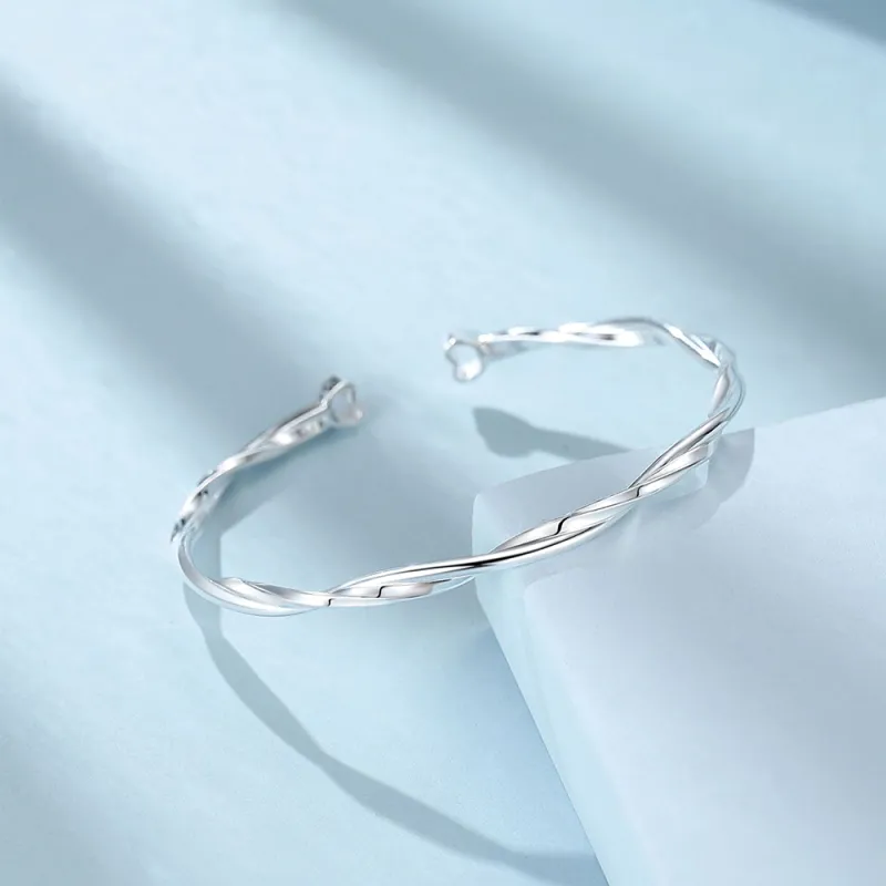 7℃ 999 Fine Silver Bangles Unisex-4
