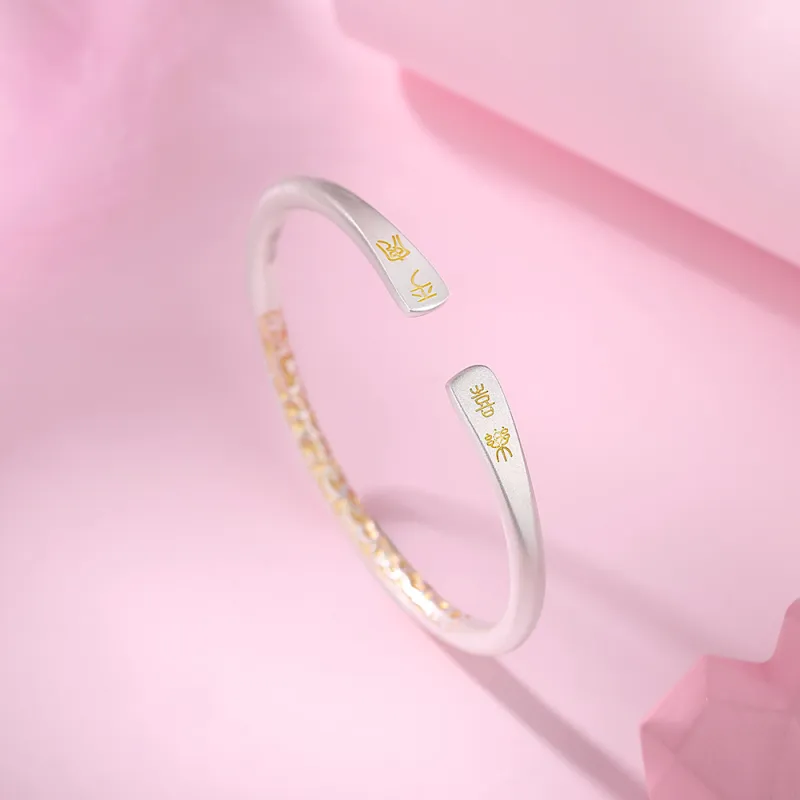 7℃ 999 Fine Silver Bangles Unisex-6