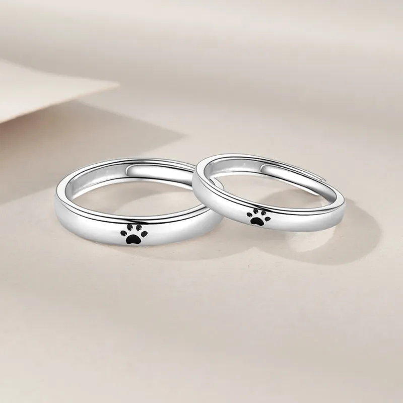 7℃ 999 Fine Silver Sterling Silver Rings Unisex-3