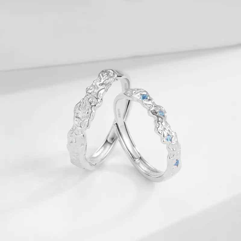 7℃ 999 Fine Silver Rings Unisex-2