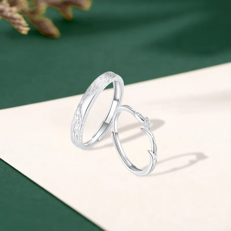 7℃ Sterling Silver Rings Unisex-5