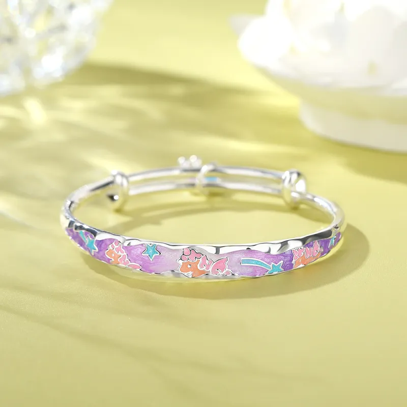 7℃ 999 Fine Silver Bangles Unisex-2