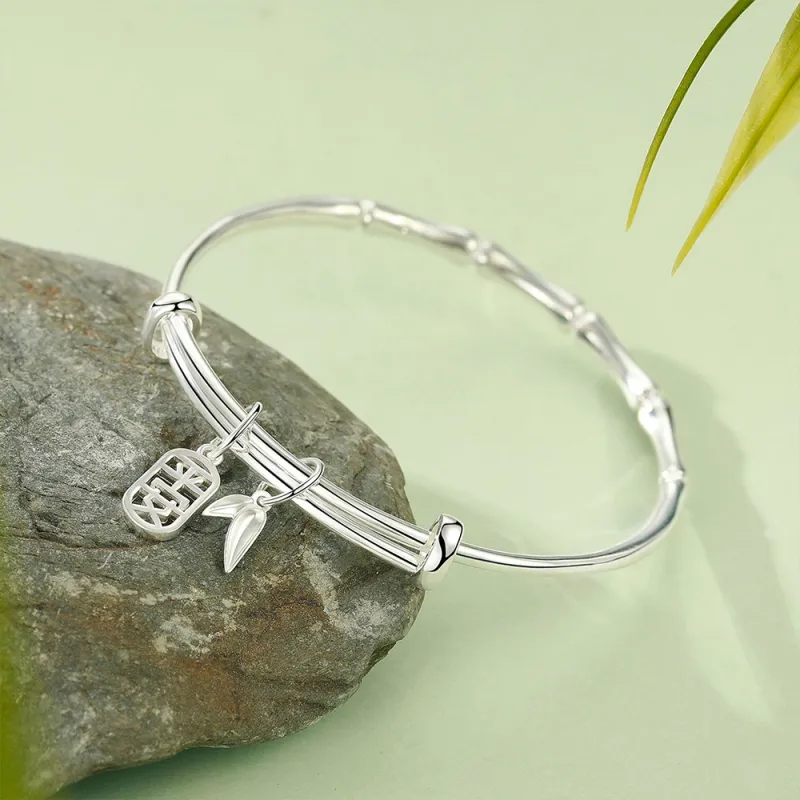 7℃ 999 Fine Silver Sterling Silver Bracelets Unisex-3
