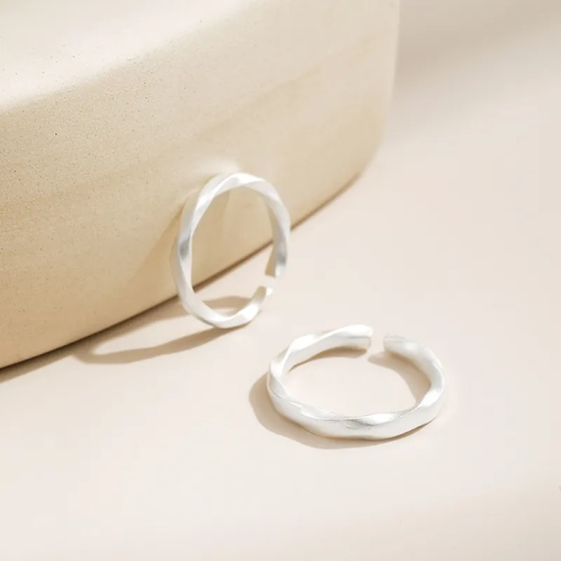 7℃ Sterling Silver Rings Unisex-3