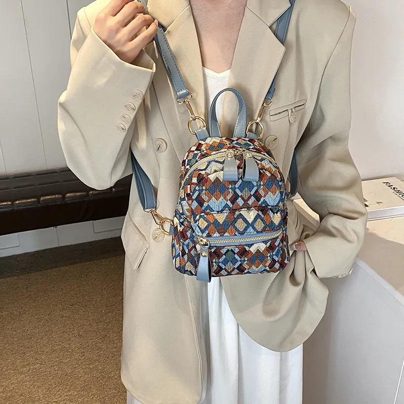 MINLUBAOLUO PU Casual Versatile Effortless Style Commute Handbag Shoulder Bag Backpack Regular Women's Multicolor-8