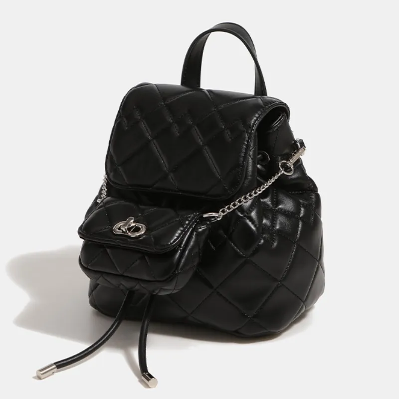 MINLUBAOLUO Artificial Leather Backpack Women's Multicolor-2