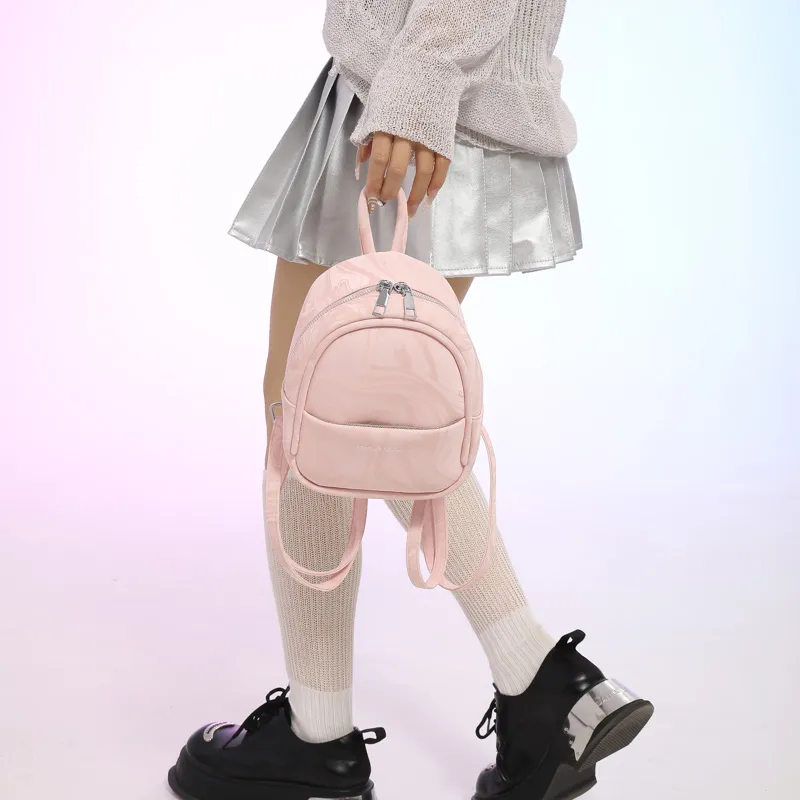 MINLUBAOLUO PU Casual Versatile Gentle Elegance Commute Travel Backpack Women's Multicolor-1