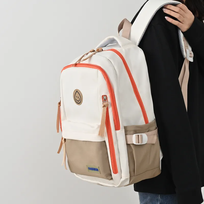 MINLUBAOLUO Nylon Fabric Casual Versatile Backpack For College Students Regular Unisex Multicolor-3