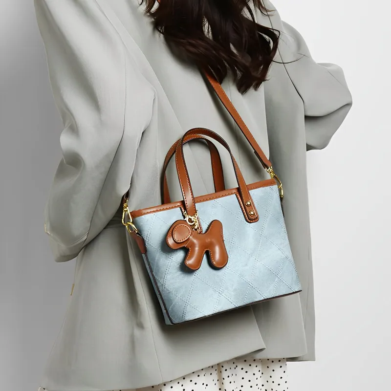 MINLUBAOLUO Handbags Blue Limited Edition With Box Included-4
