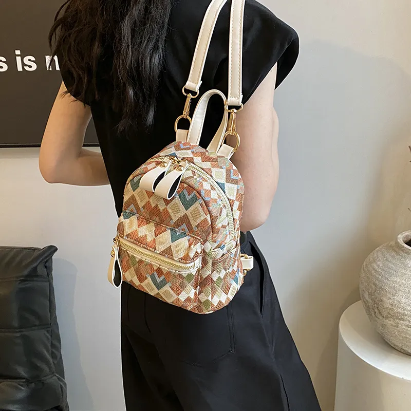 MINLUBAOLUO PU Casual Versatile Effortless Style Commute Handbag Shoulder Bag Backpack Regular Women's Multicolor-4