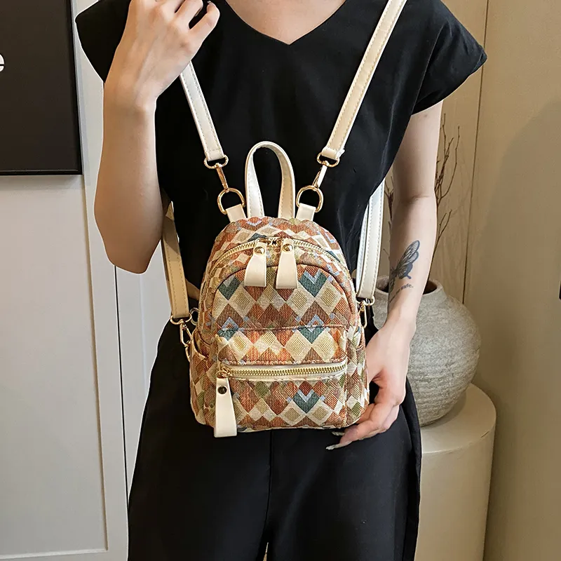 MINLUBAOLUO PU Casual Versatile Effortless Style Commute Handbag Shoulder Bag Backpack Regular Women's Multicolor-2