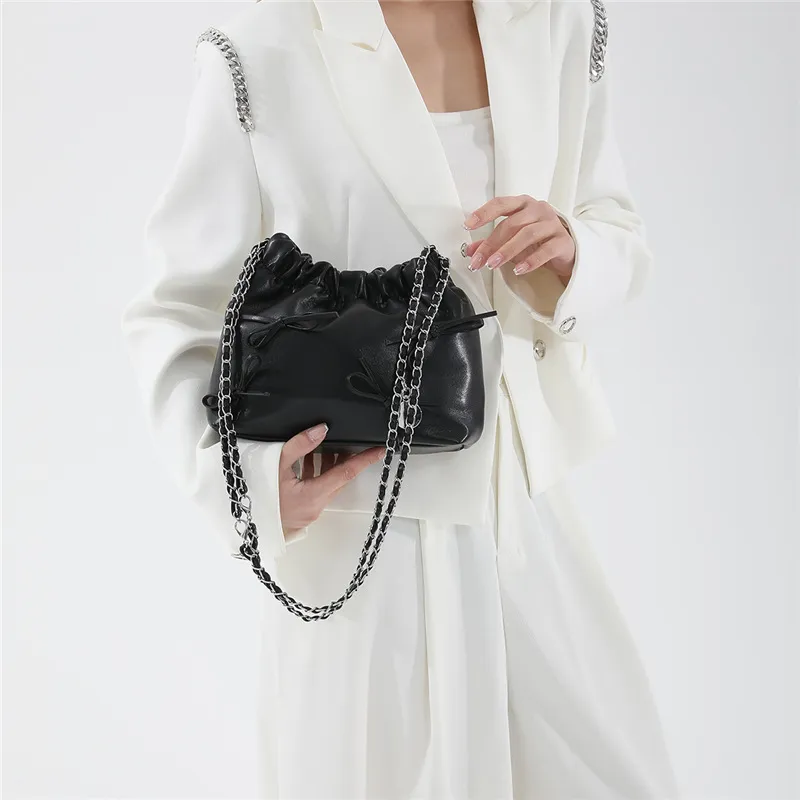 MINLUBAOLUO PU Portable Crossbody Bag Shoulder Bag Regular Women's Silver/Black/Pink/Ecru-9