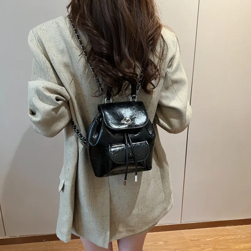 MINLUBAOLUO PU Casual Versatile Design Backpack For Commute And Travel Regular Women's Multicolor-22