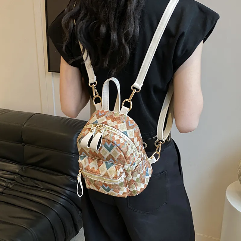 MINLUBAOLUO PU Casual Versatile Effortless Style Commute Handbag Shoulder Bag Backpack Regular Women's Multicolor-3