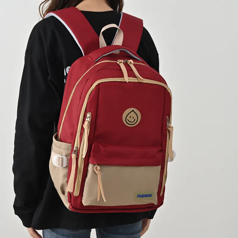 MINLUBAOLUO Nylon Fabric Casual Versatile Backpack For College Students Regular Unisex Multicolor-8
