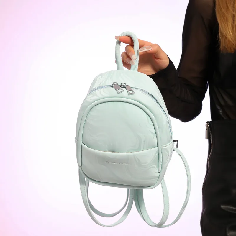 MINLUBAOLUO PU Casual Versatile Gentle Elegance Commute Travel Backpack Women's Multicolor-8