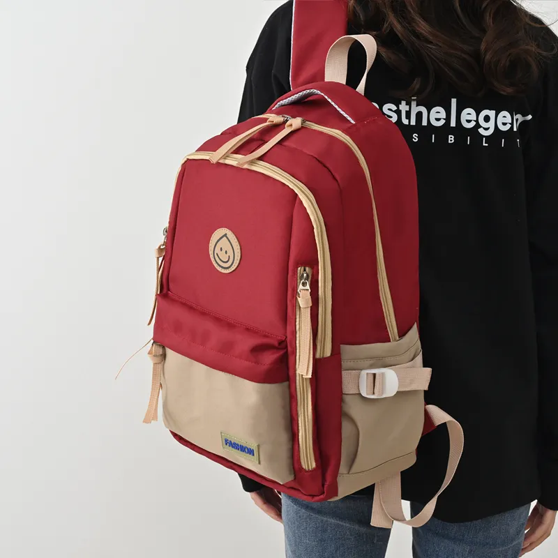 MINLUBAOLUO Nylon Fabric Casual Versatile Backpack For College Students Regular Unisex Multicolor-11
