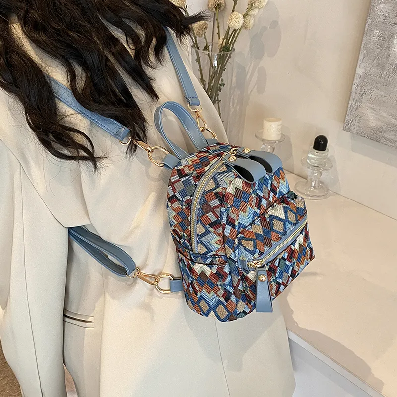 MINLUBAOLUO PU Casual Versatile Effortless Style Commute Handbag Shoulder Bag Backpack Regular Women's Multicolor-7