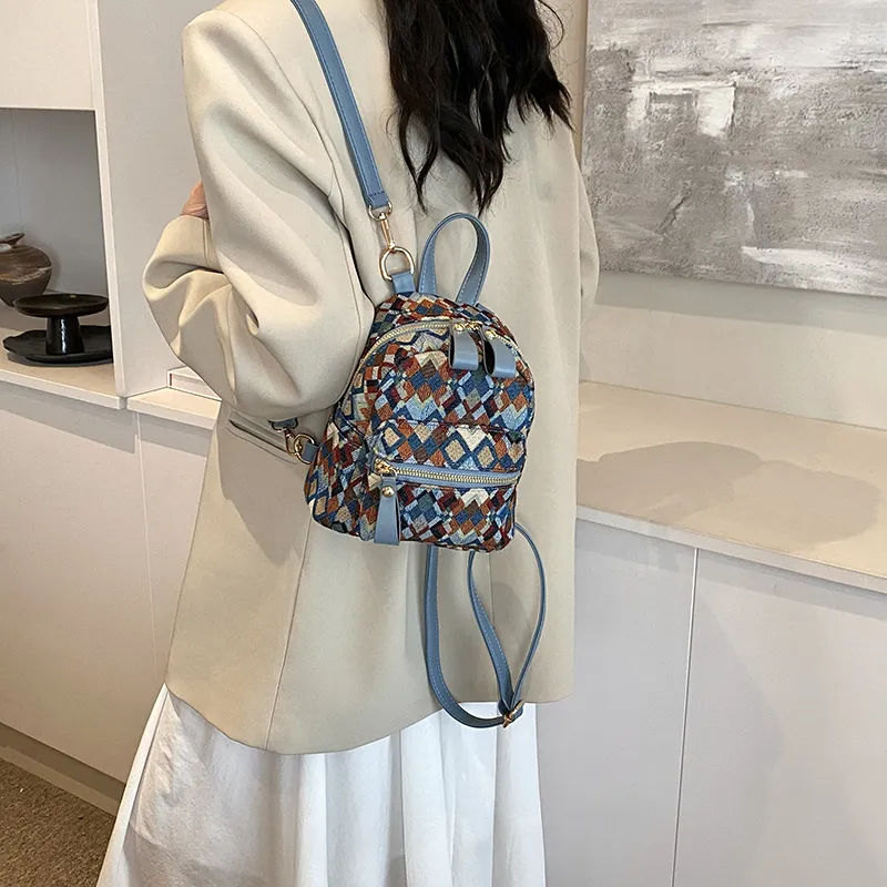MINLUBAOLUO PU Casual Versatile Effortless Style Commute Handbag Shoulder Bag Backpack Regular Women's Multicolor-6