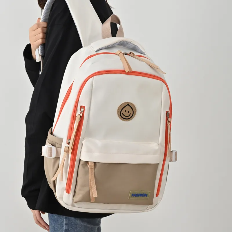 MINLUBAOLUO Nylon Fabric Casual Versatile Backpack For College Students Regular Unisex Multicolor-2