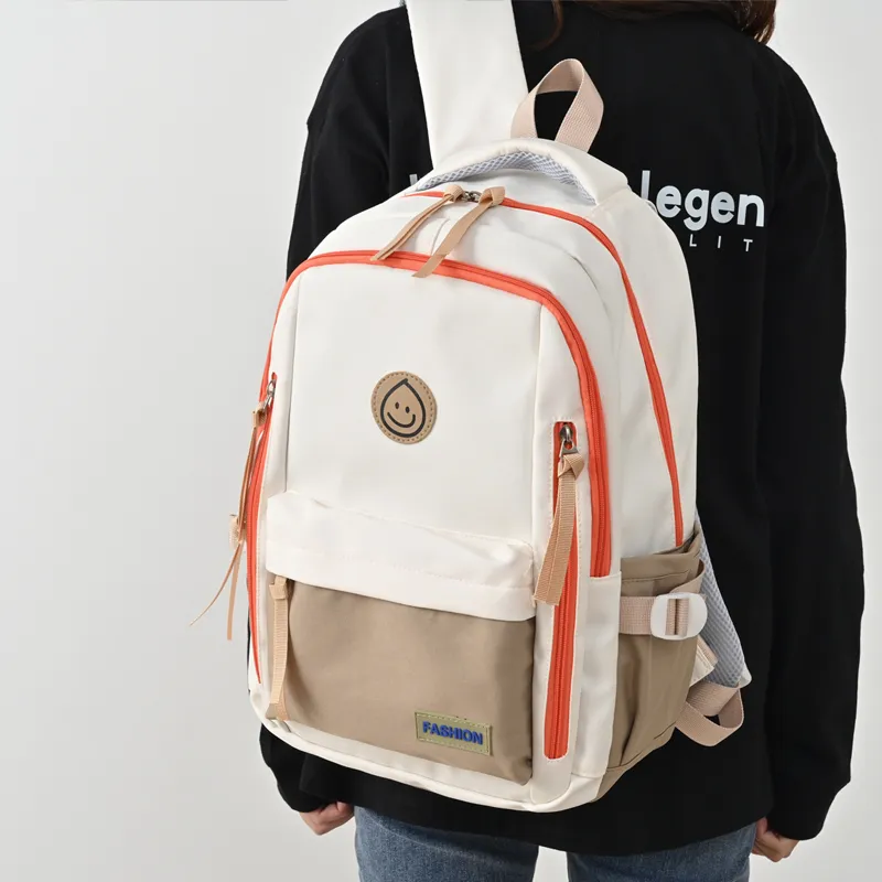 MINLUBAOLUO Nylon Fabric Casual Versatile Backpack For College Students Regular Unisex Multicolor-6