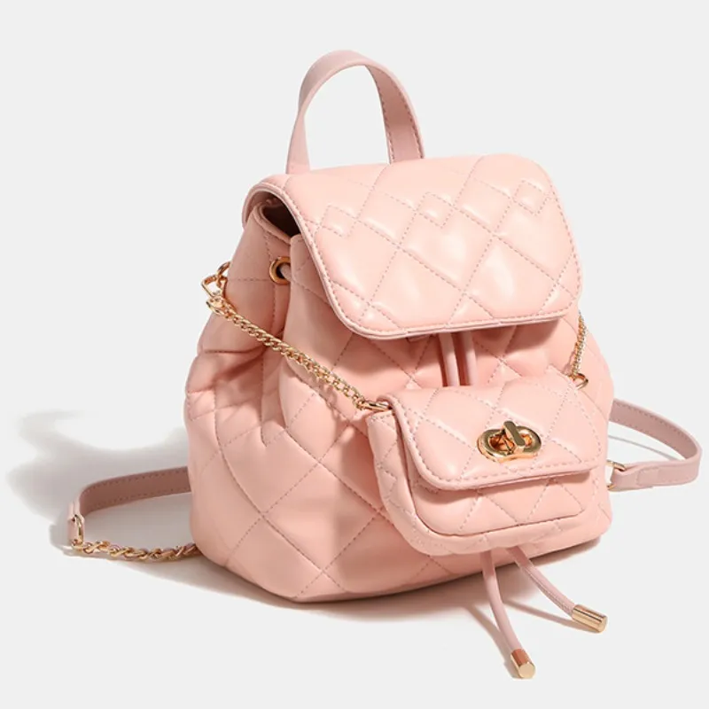 MINLUBAOLUO Artificial Leather Backpack Women's Multicolor-6