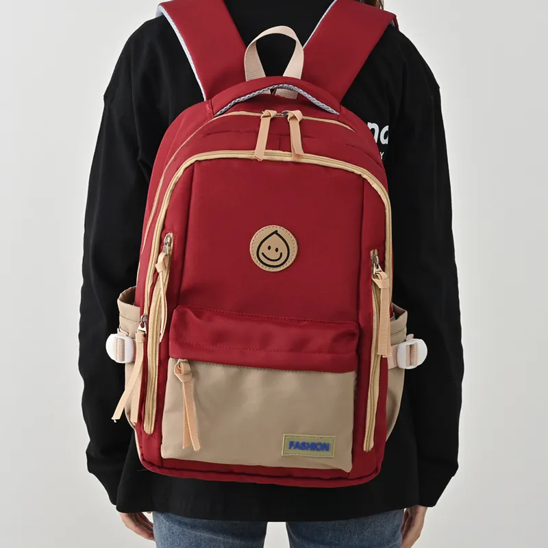 MINLUBAOLUO Nylon Fabric Casual Versatile Backpack For College Students Regular Unisex Multicolor-13