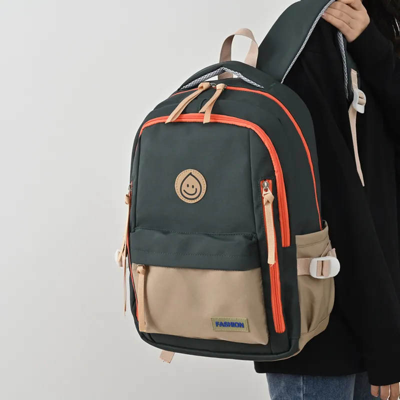 MINLUBAOLUO Nylon Fabric Casual Versatile Backpack For College Students Regular Unisex Multicolor-20
