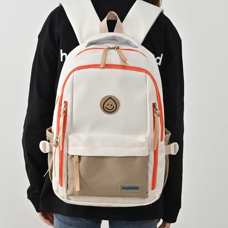 MINLUBAOLUO Nylon Fabric Casual Versatile Backpack For College Students Regular Unisex Multicolor-4