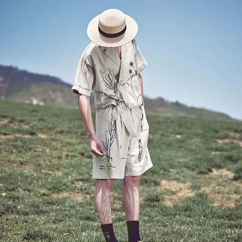 VALLEYOUTH Casual Shorts Unisex Light Linen-6