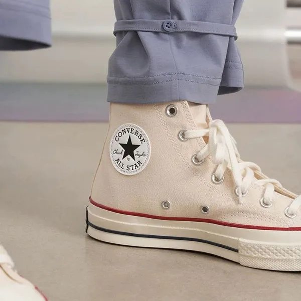 Converse Chuck 70 Anti Slip And Wear Resistant Lightweight High Top Canvas Shoes Unisex Ecru-7