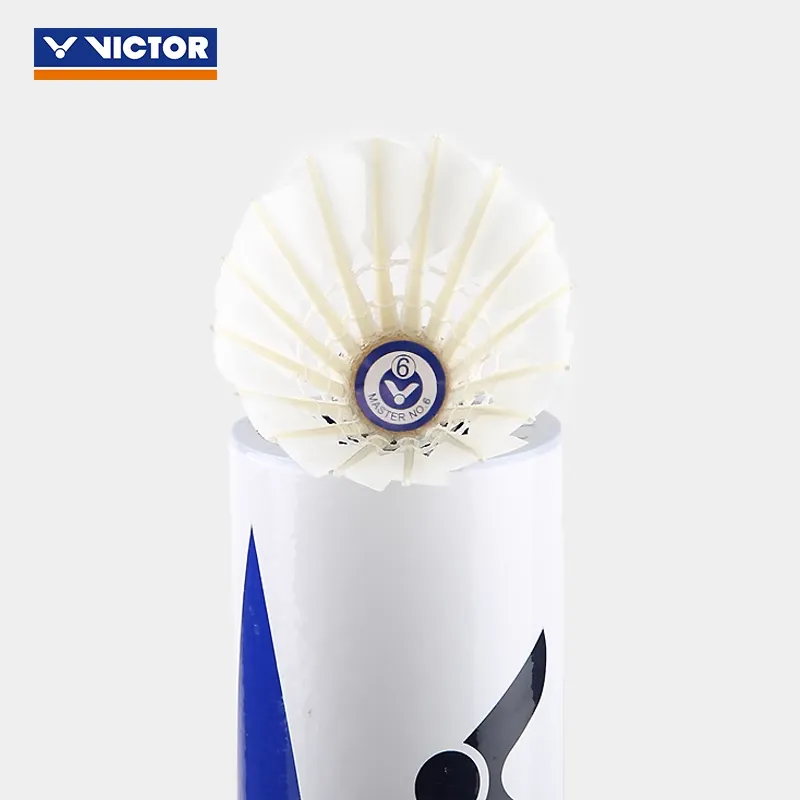 VICTOR Goose Feather Shuttlecock 12 Pack Goose Feather Humped Goose Feather Shuttlecocks-2