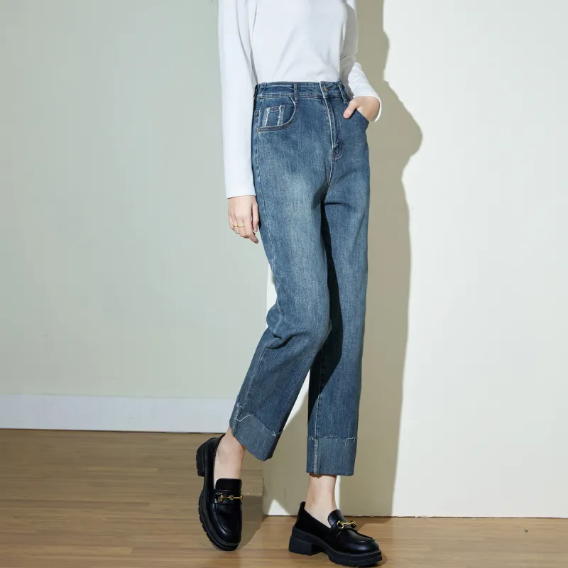 SMEN Jeans Women's Blue-4