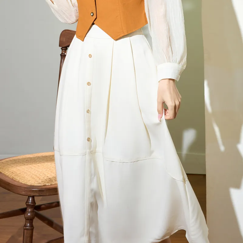 SMEN Casual Long Skirts Women's-5