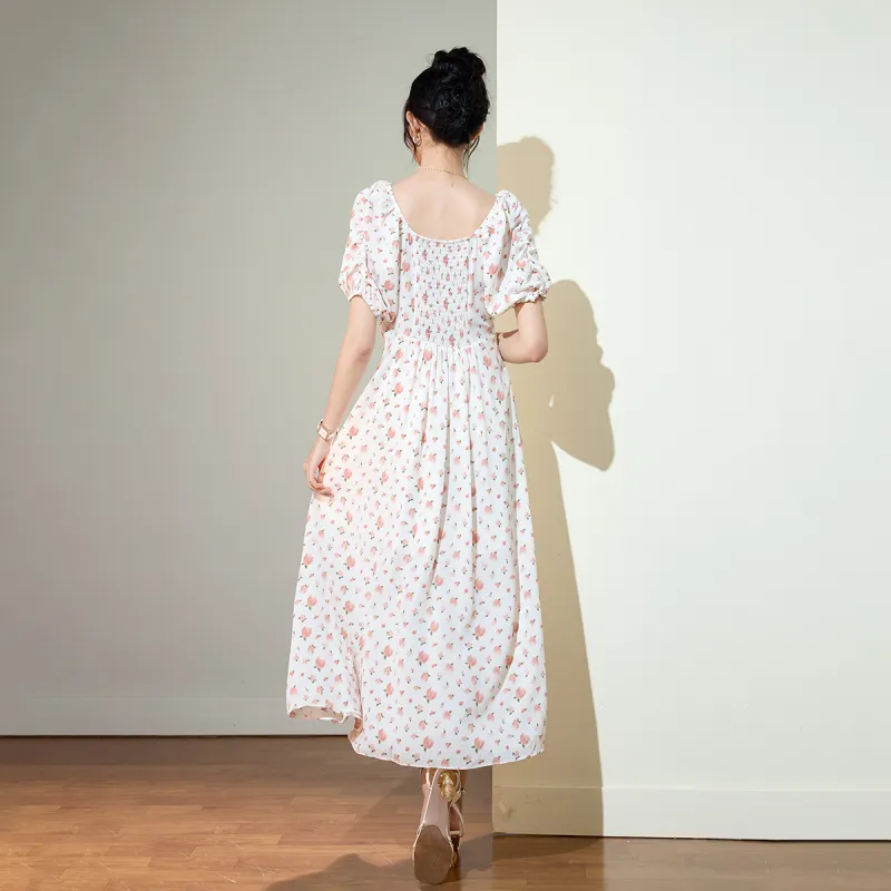 SMEN Short Sleeved Dresses Women's-1
