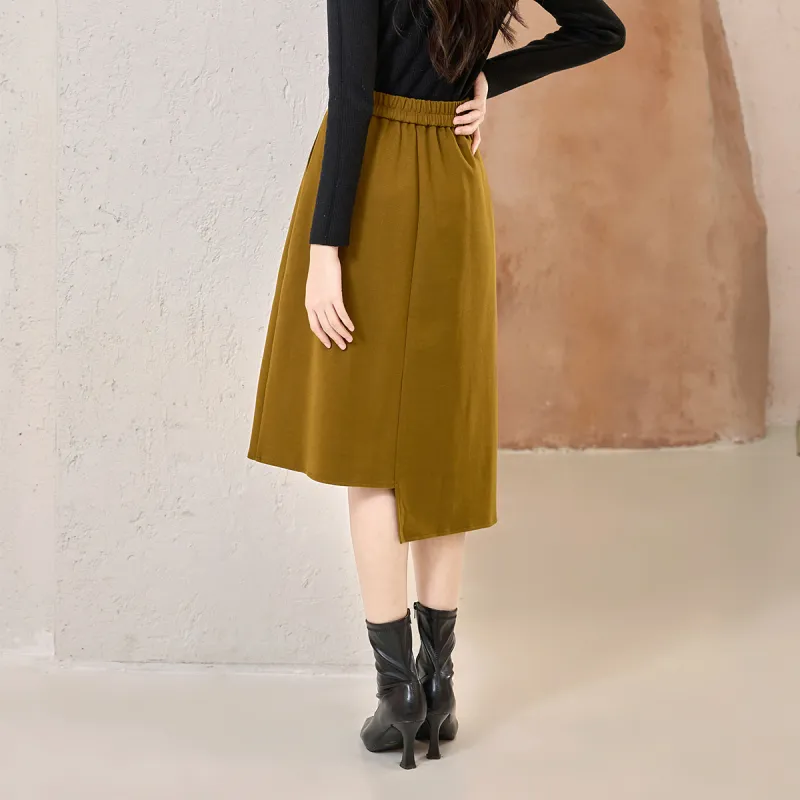 SMEN Casual Long Skirts Women's-14