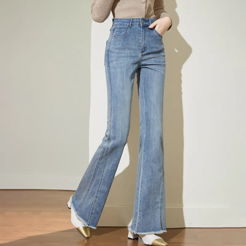 SMEN Jeans Women's Denim Blue-5