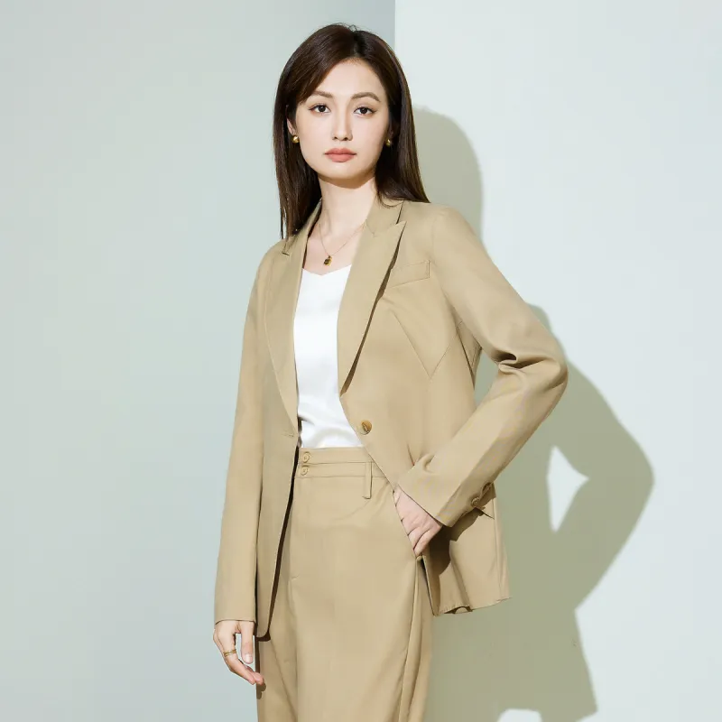 SMEN Business Suit Women's Khaki-4