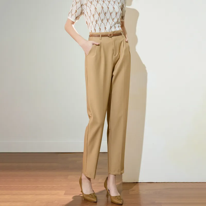 SMEN Casual Pants Women's Khaki-7