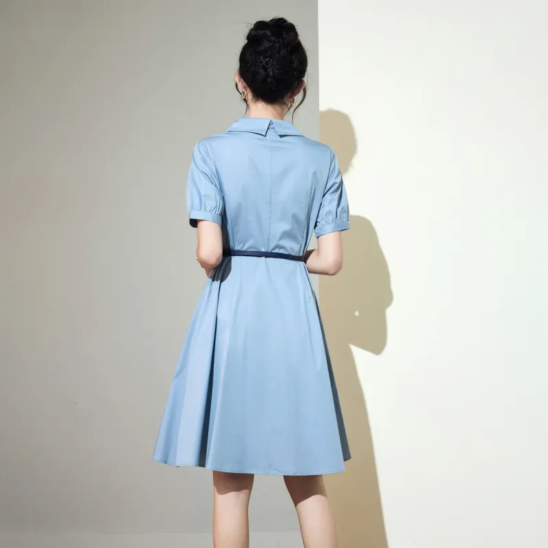 SMEN Short Sleeved Dresses Women's-1