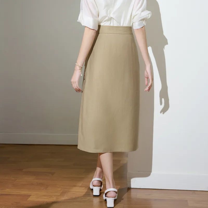 SMEN Casual Long Skirts Women's-14