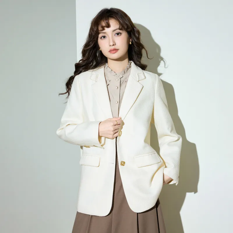 SMEN Jackets Coats Women's Beige-2