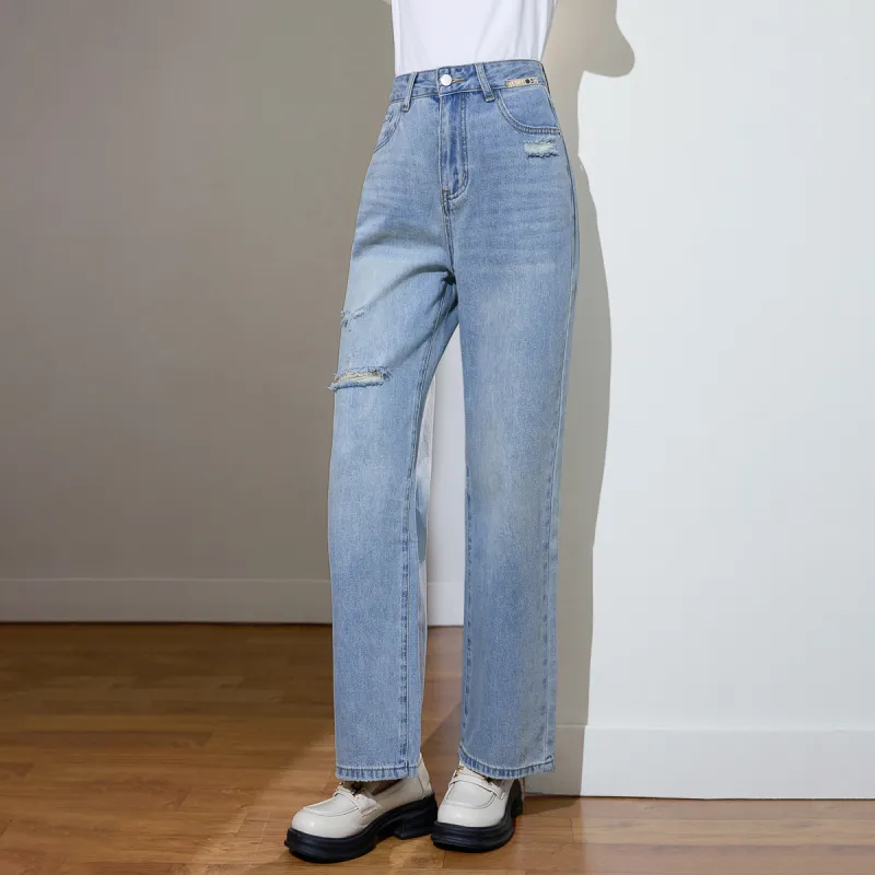SMEN Jeans Women's Denim Blue-5